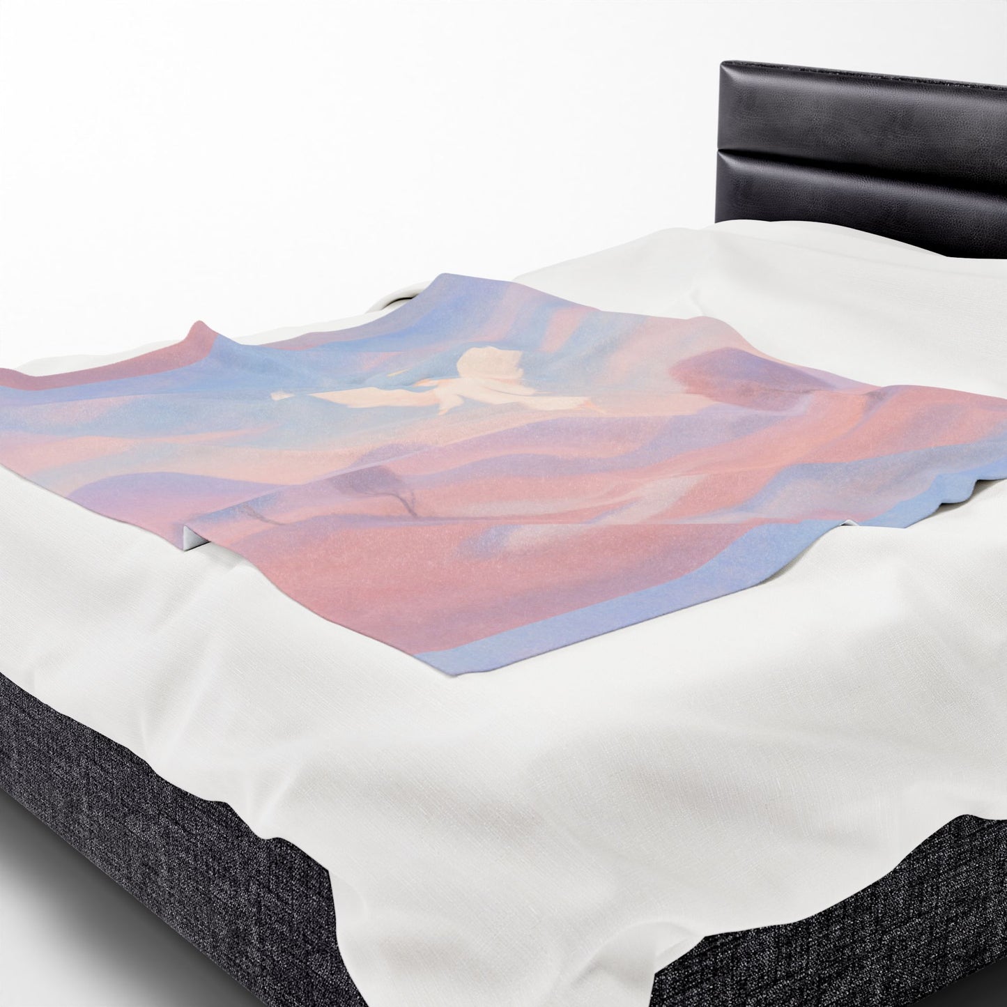 Touched by Grace Velveteen Blanket – Soft Faith Throw for Prayer, Journaling & Healing