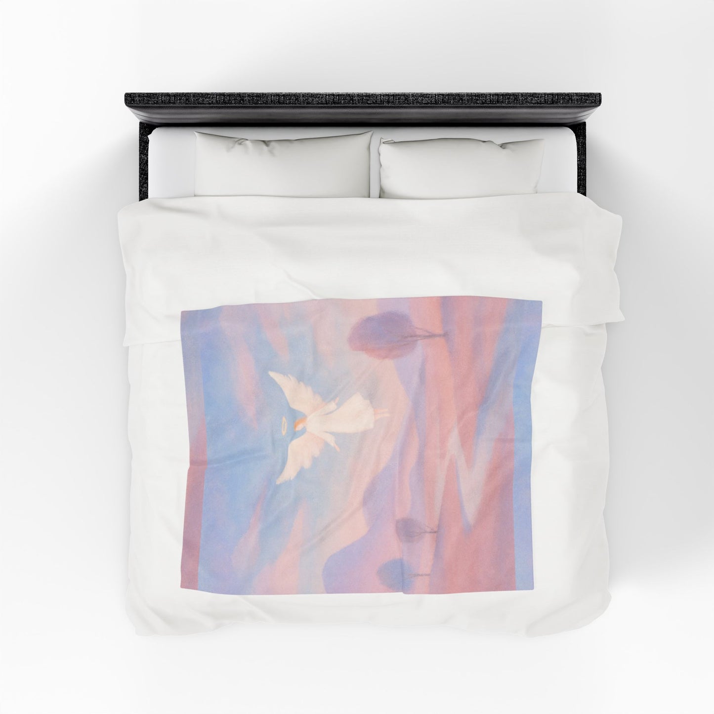Touched by Grace Velveteen Blanket – Soft Faith Throw for Prayer, Journaling & Healing