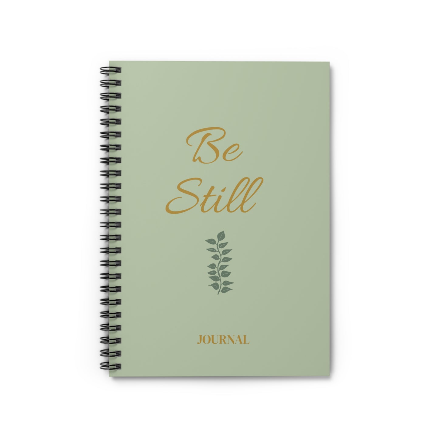 Be Still Spiral Notebook – Mindfulness Journal, Inspirational Writing Diary, Eco-Friendly Gift, Green Spiral Planner