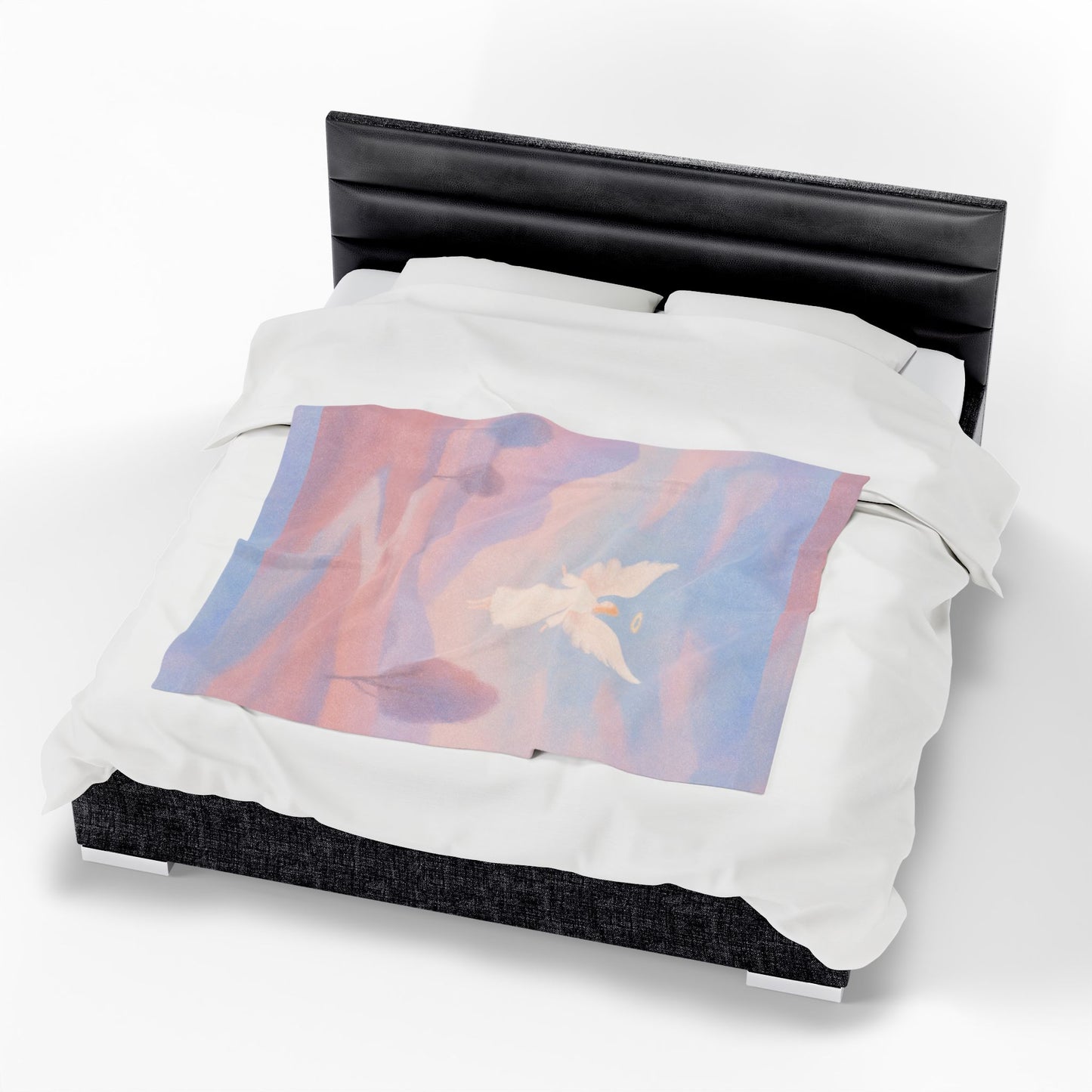 Touched by Grace Velveteen Blanket – Soft Faith Throw for Prayer, Journaling & Healing