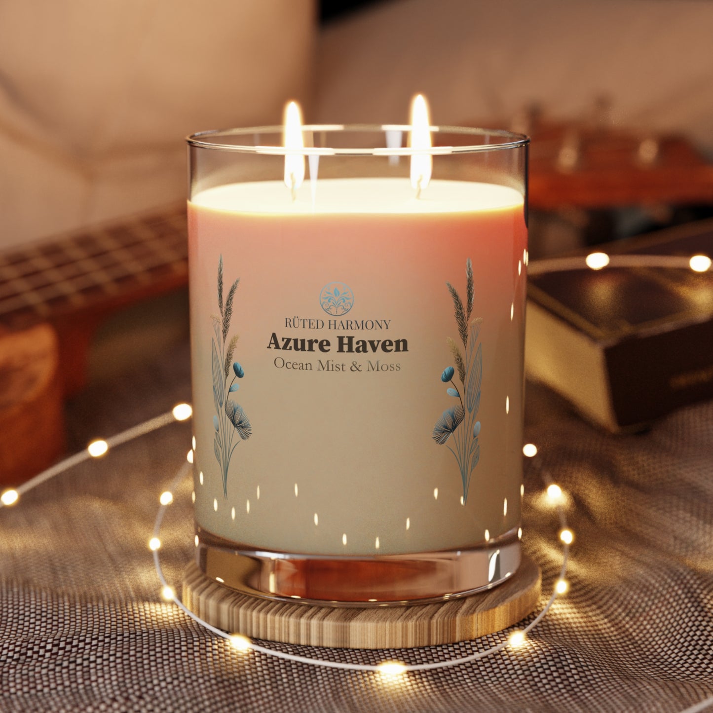 Azure Haven - Ocean Mist & Moss Scented Candle