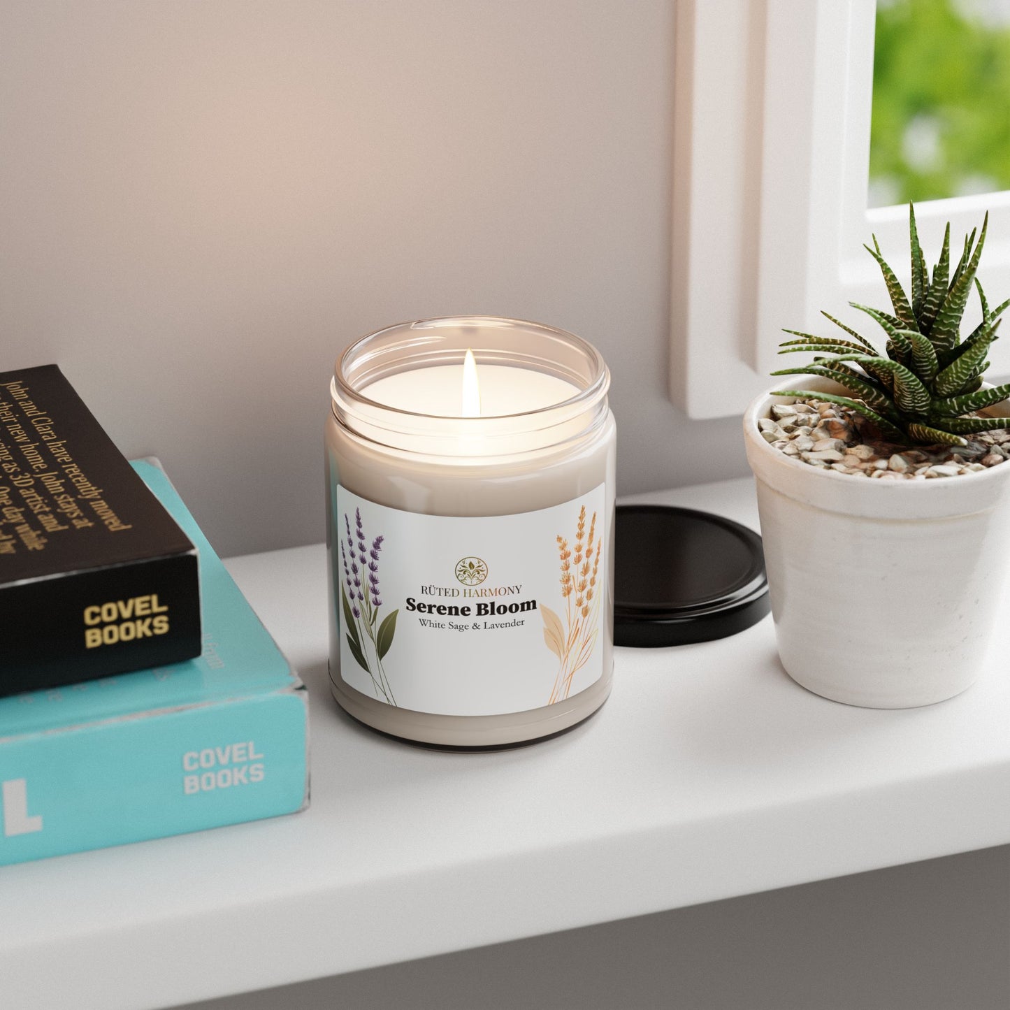 Serene Bloom - White Sage & Lavender  Scented Candle