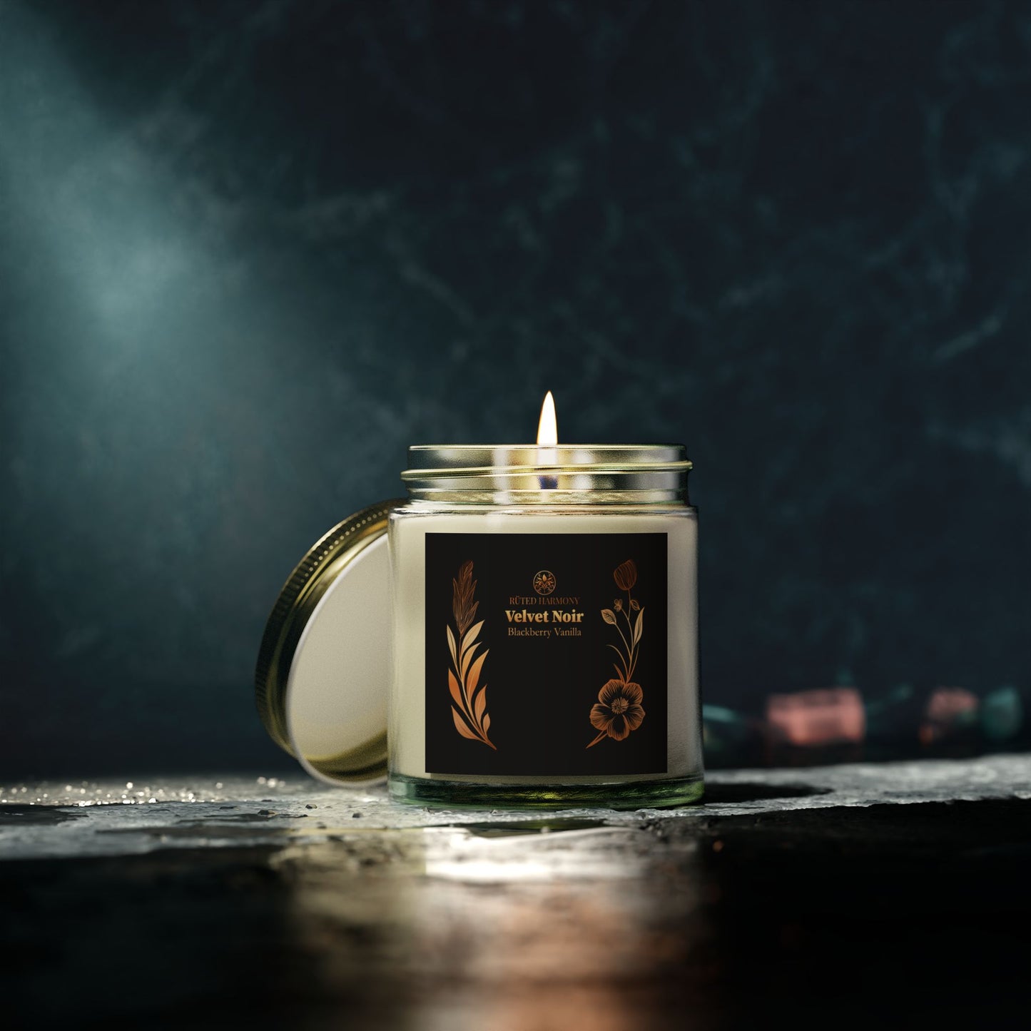 Velvet Noir Blackberry Vanilla - Scented Candle -  (4oz, 9oz)