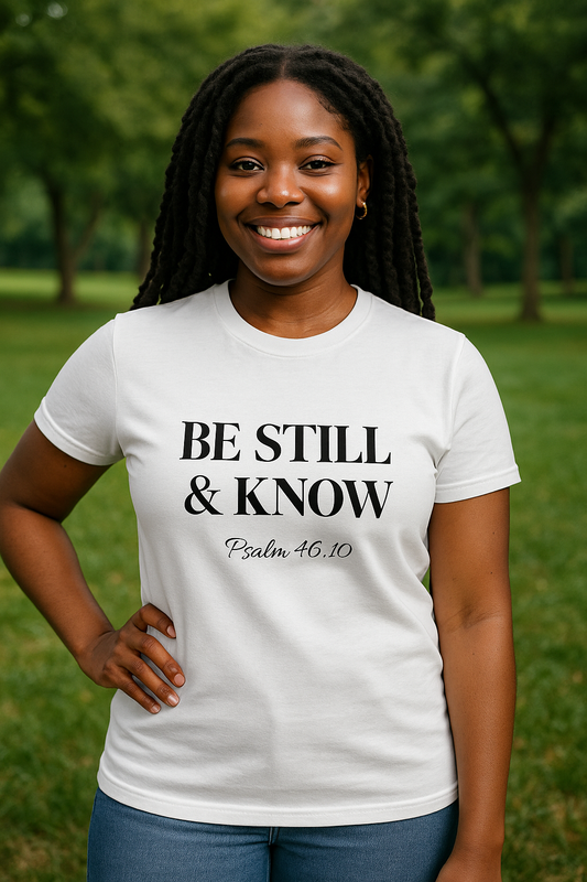 Be Still & Know T-Shirt | Faith-Based Tee | Christian Apparel | Everyday Comfort Fit